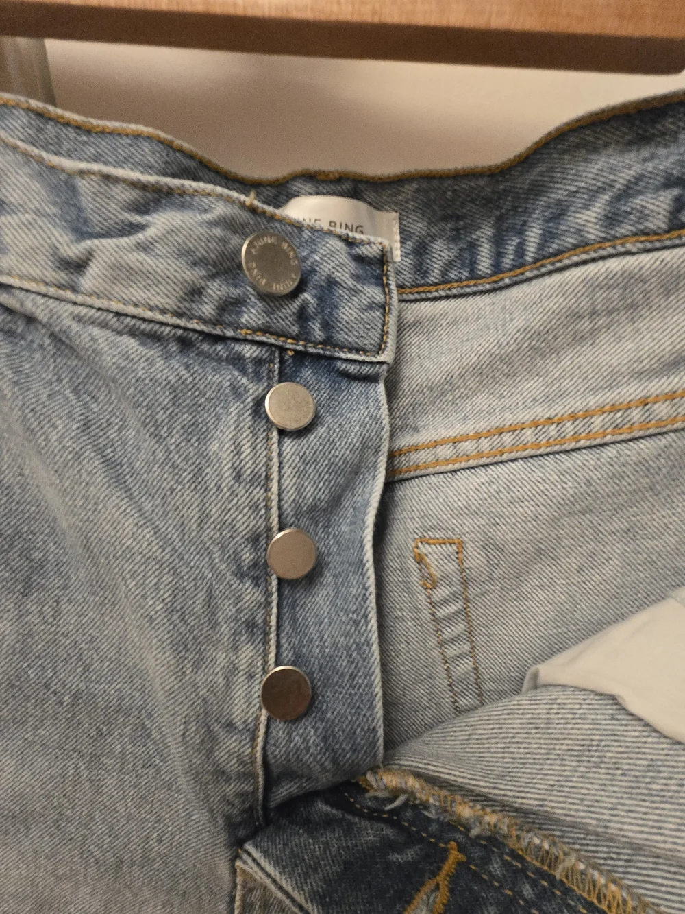 ANINE BING Denim Cutoff Shorts